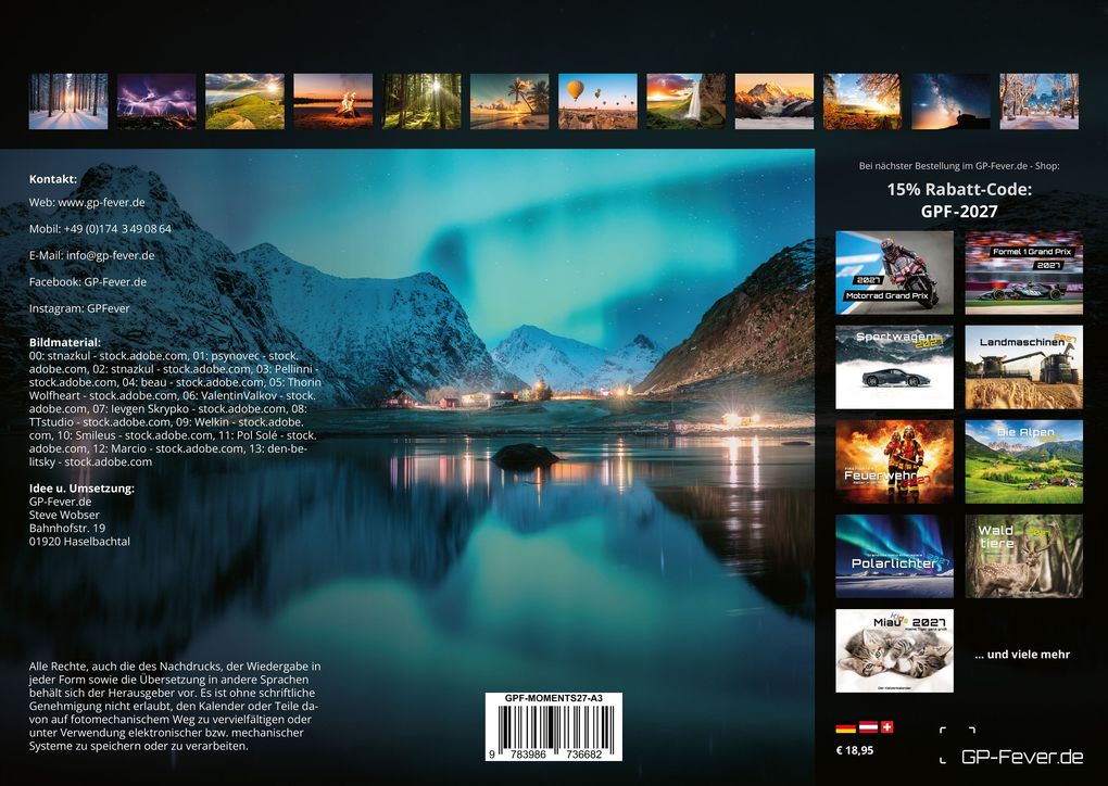 Weitere Ansicht: Moments - wundervolle Momentaufnahmen - 2027 - Kalender DIN A3