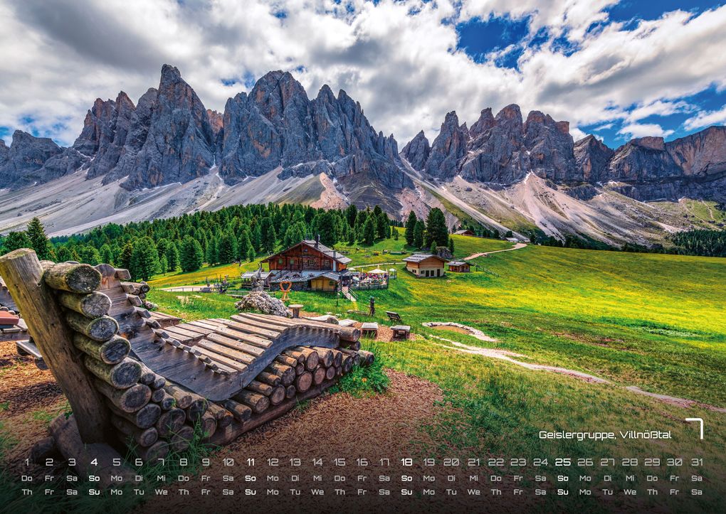 Weitere Ansicht: Südtirol - eine Reise durch bezaubernde Landschaften - 2027 - Kalender DIN A2
