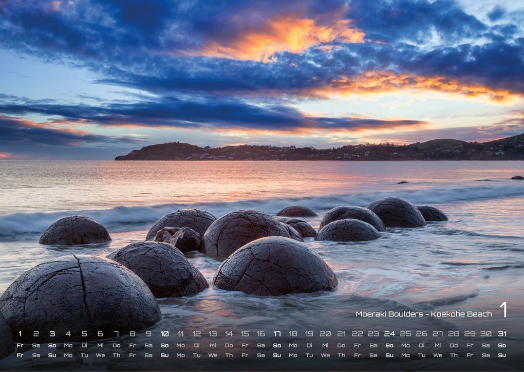 Weitere Ansicht: Neuseeland - Das Land der langen weißen Wolke - 2027 - Kalender DIN A3