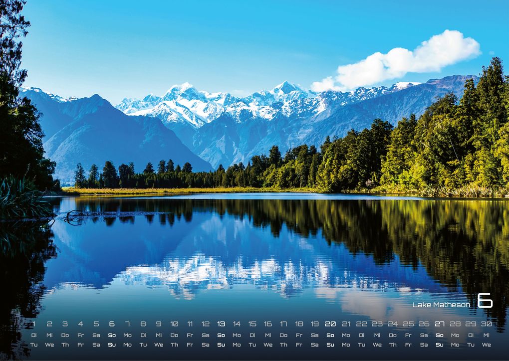 Weitere Ansicht: Neuseeland - Das Land der langen weißen Wolke - 2027 - Kalender DIN A3