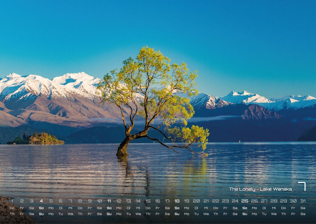 Weitere Ansicht: Neuseeland - Das Land der langen weißen Wolke - 2027 - Kalender DIN A3