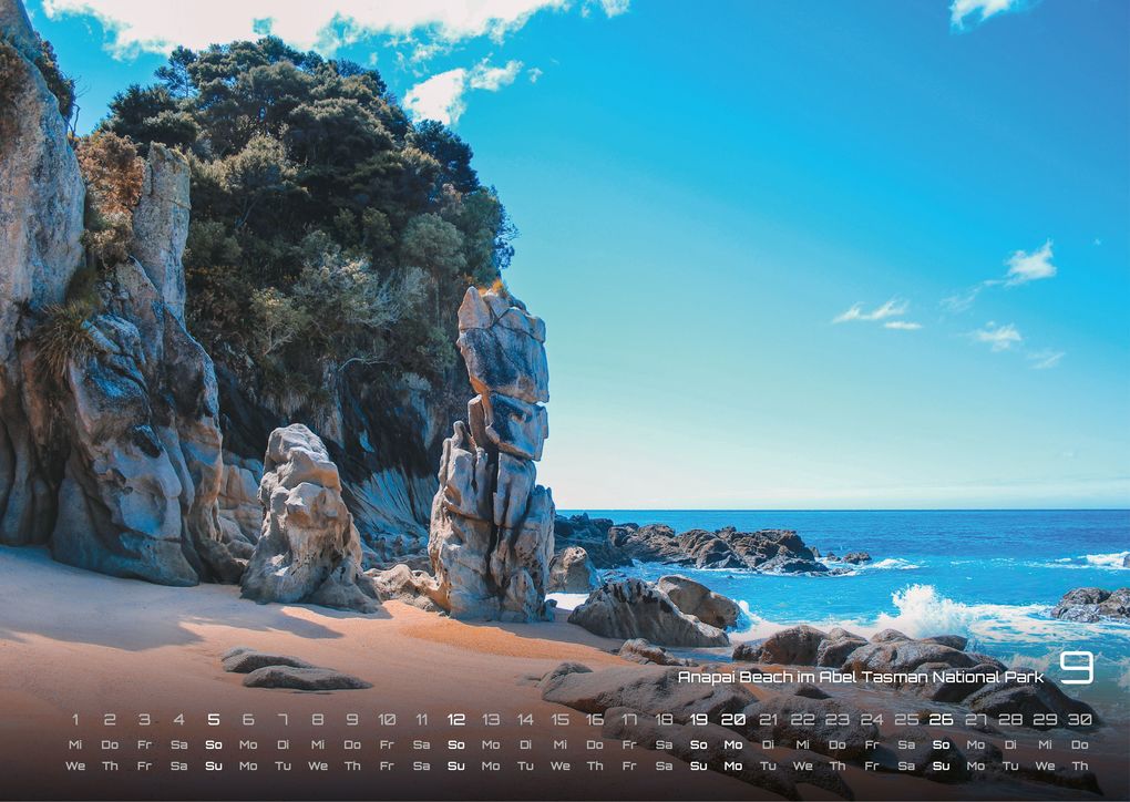 Weitere Ansicht: Neuseeland - Das Land der langen weißen Wolke - 2027 - Kalender DIN A3