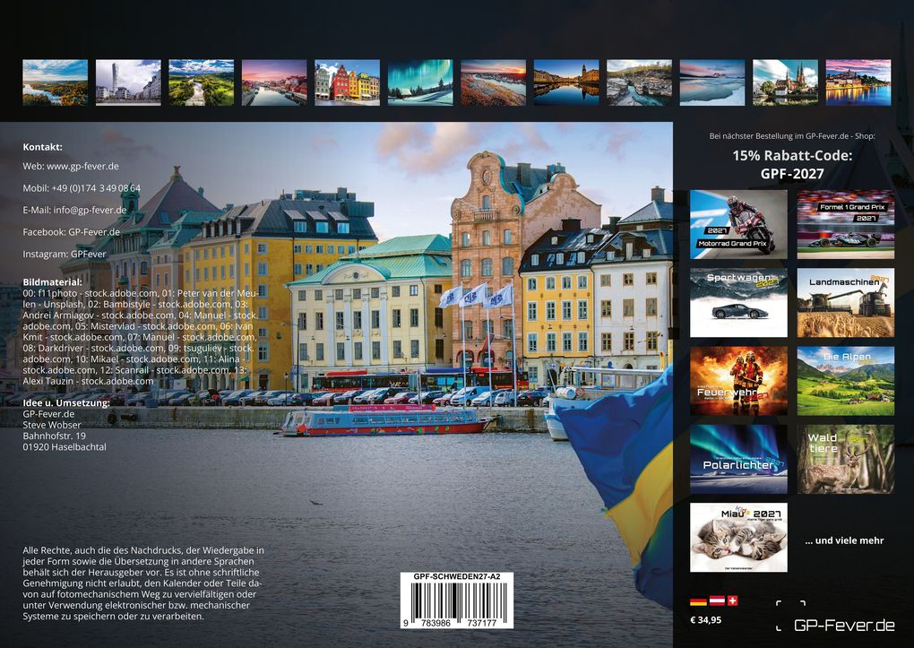Weitere Ansicht: Schweden - Magie des Nordens - 2027 - Kalender DIN A2