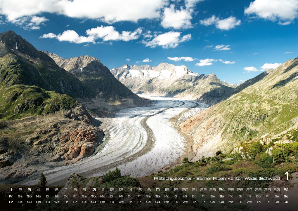 Weitere Ansicht: Die Alpen - dem Himmel so nah - 2027 - Kalender DIN A2