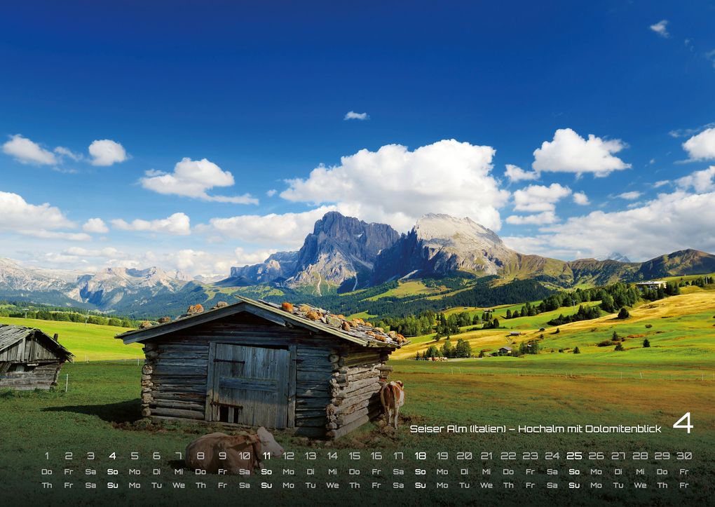 Weitere Ansicht: Die Alpen - dem Himmel so nah - 2027 - Kalender DIN A2
