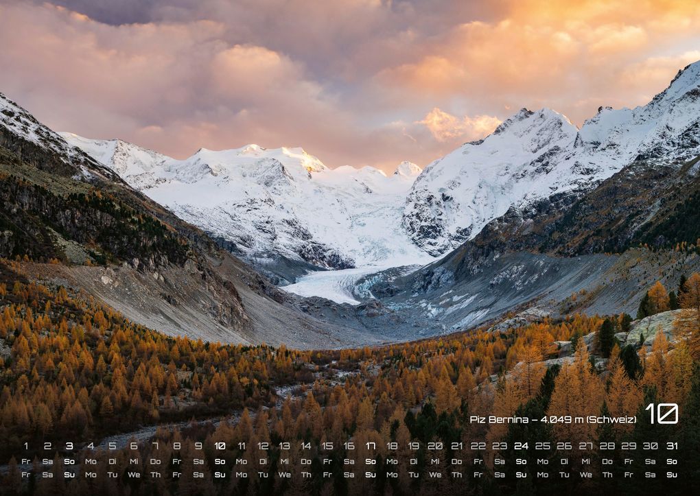 Weitere Ansicht: Die Alpen - dem Himmel so nah - 2027 - Kalender DIN A2