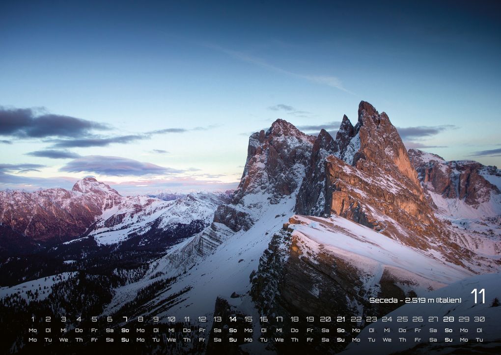 Weitere Ansicht: Die Alpen - dem Himmel so nah - 2027 - Kalender DIN A2