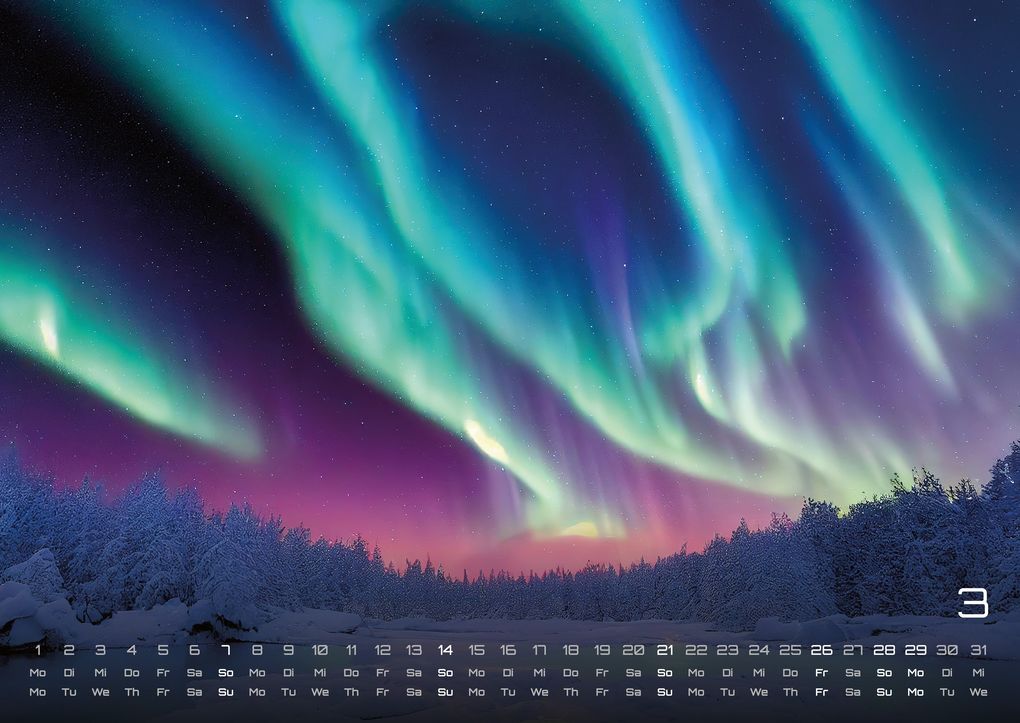 Weitere Ansicht: Polarlichter - grandiose Naturschauspiele - 2027 - Kalender DIN A2