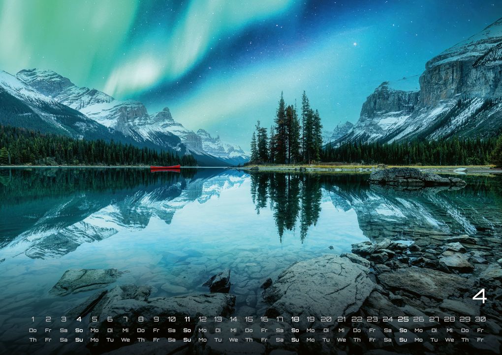 Weitere Ansicht: Polarlichter - grandiose Naturschauspiele - 2027 - Kalender DIN A2