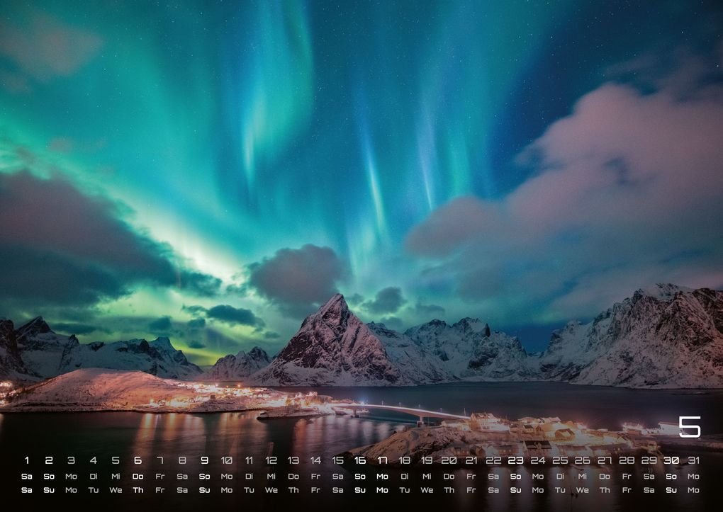 Weitere Ansicht: Polarlichter - grandiose Naturschauspiele - 2027 - Kalender DIN A2