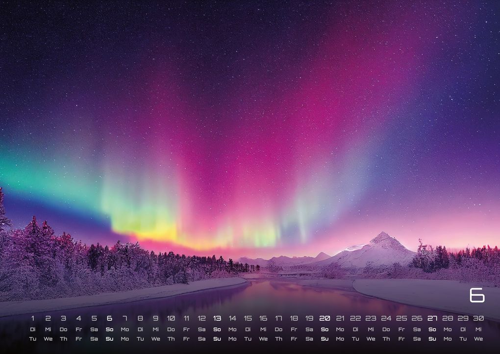 Weitere Ansicht: Polarlichter - grandiose Naturschauspiele - 2027 - Kalender DIN A2