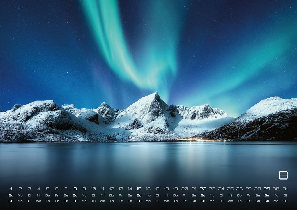 Weitere Ansicht: Polarlichter - grandiose Naturschauspiele - 2027 - Kalender DIN A2