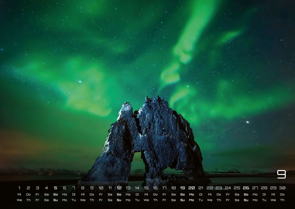 Weitere Ansicht: Polarlichter - grandiose Naturschauspiele - 2027 - Kalender DIN A2