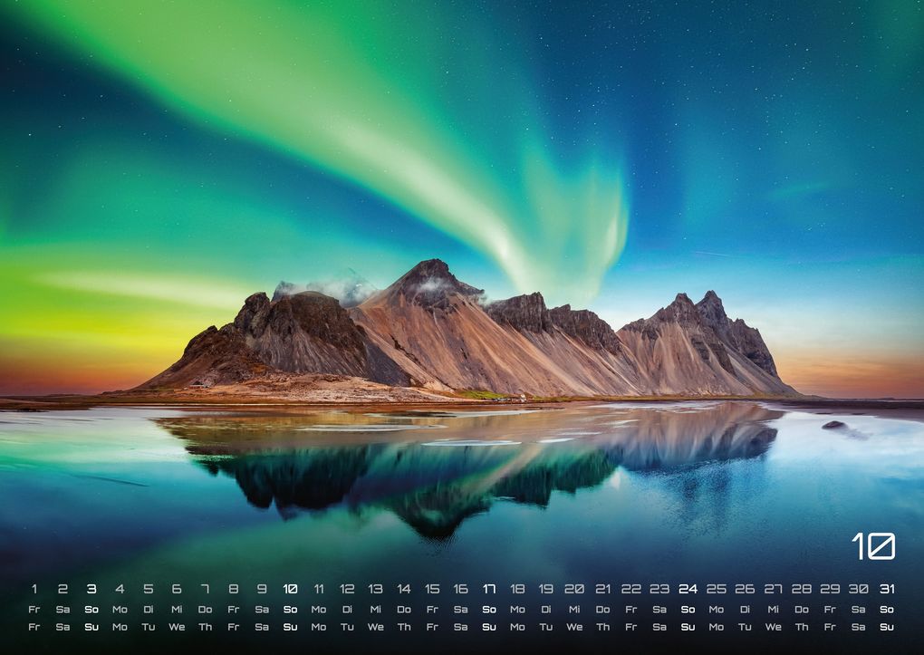 Weitere Ansicht: Polarlichter - grandiose Naturschauspiele - 2027 - Kalender DIN A2