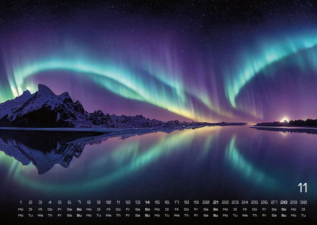 Weitere Ansicht: Polarlichter - grandiose Naturschauspiele - 2027 - Kalender DIN A2