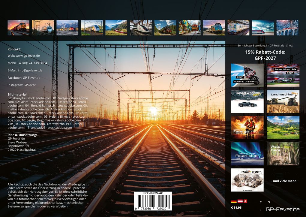 Weitere Ansicht: Eisenbahn - faszinierende Bahnwelt - 2027 - Kalender DIN A2