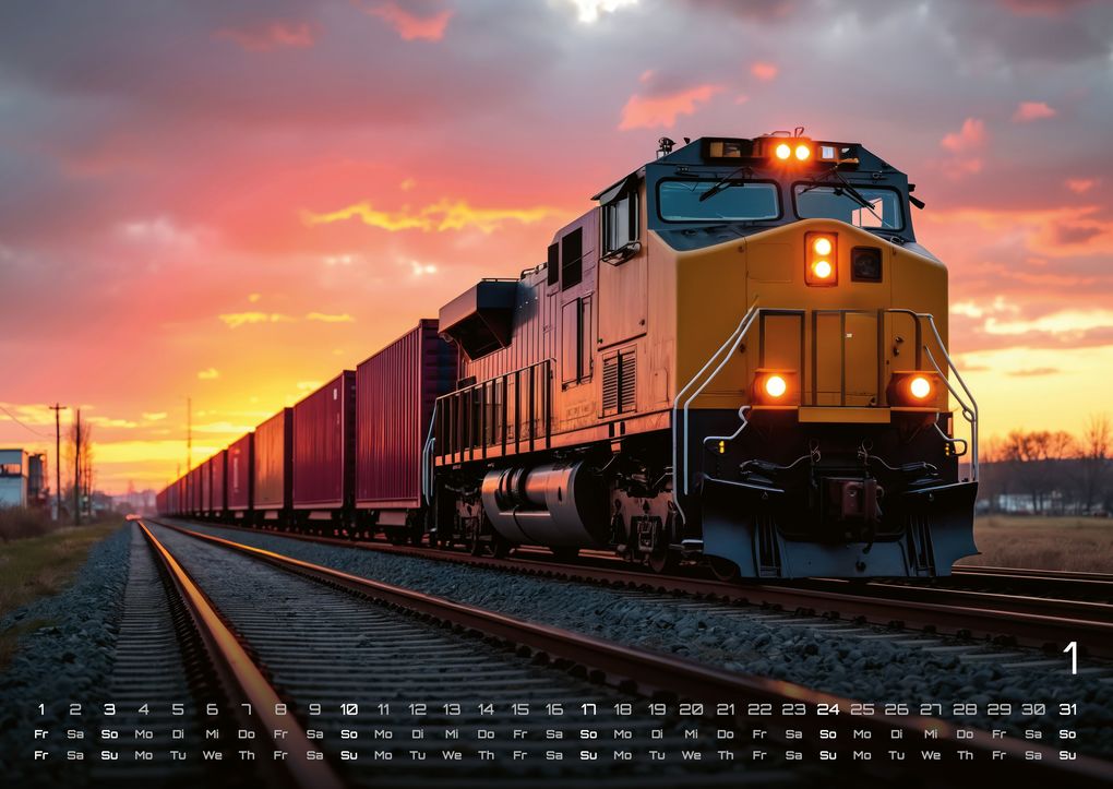 Weitere Ansicht: Eisenbahn - faszinierende Bahnwelt - 2027 - Kalender DIN A2
