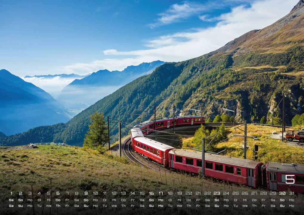 Weitere Ansicht: Eisenbahn - faszinierende Bahnwelt - 2027 - Kalender DIN A2
