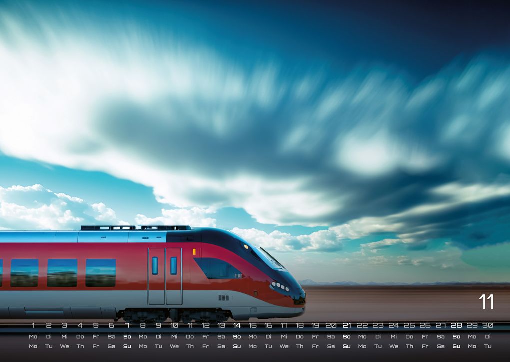 Weitere Ansicht: Eisenbahn - faszinierende Bahnwelt - 2027 - Kalender DIN A2