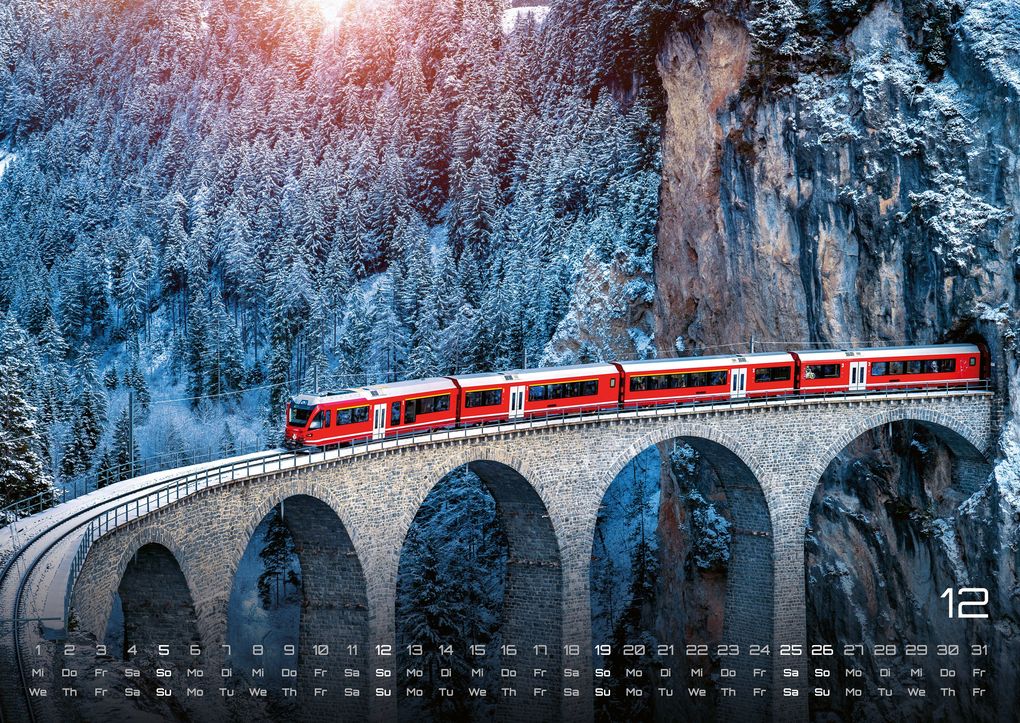 Weitere Ansicht: Eisenbahn - faszinierende Bahnwelt - 2027 - Kalender DIN A2