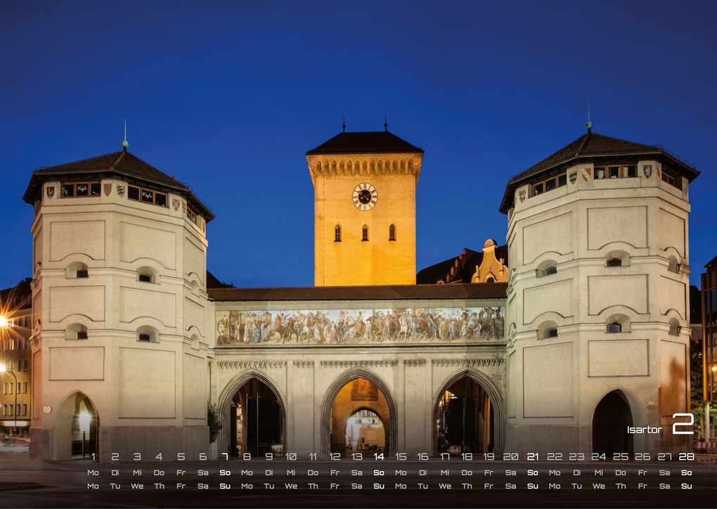 Weitere Ansicht: München - Zwischen Alpenblick und Altstadtflair - 2027 - Kalender DIN A3