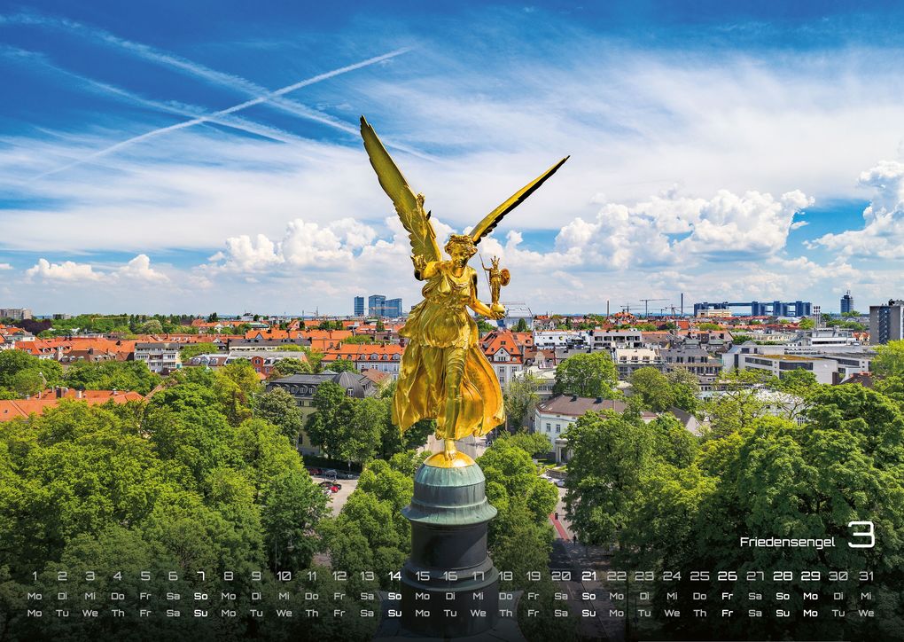 Weitere Ansicht: München - Zwischen Alpenblick und Altstadtflair - 2027 - Kalender DIN A3