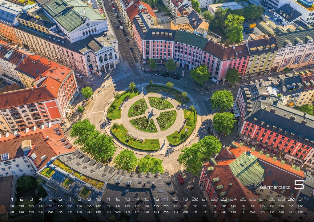 Weitere Ansicht: München - Zwischen Alpenblick und Altstadtflair - 2027 - Kalender DIN A3
