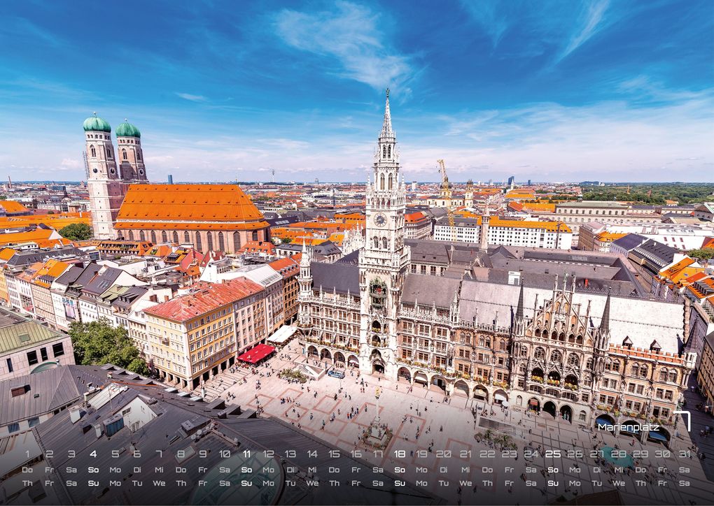 Weitere Ansicht: München - Zwischen Alpenblick und Altstadtflair - 2027 - Kalender DIN A3