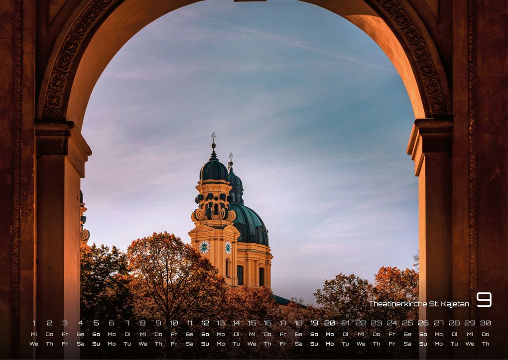 Weitere Ansicht: München - Zwischen Alpenblick und Altstadtflair - 2027 - Kalender DIN A3