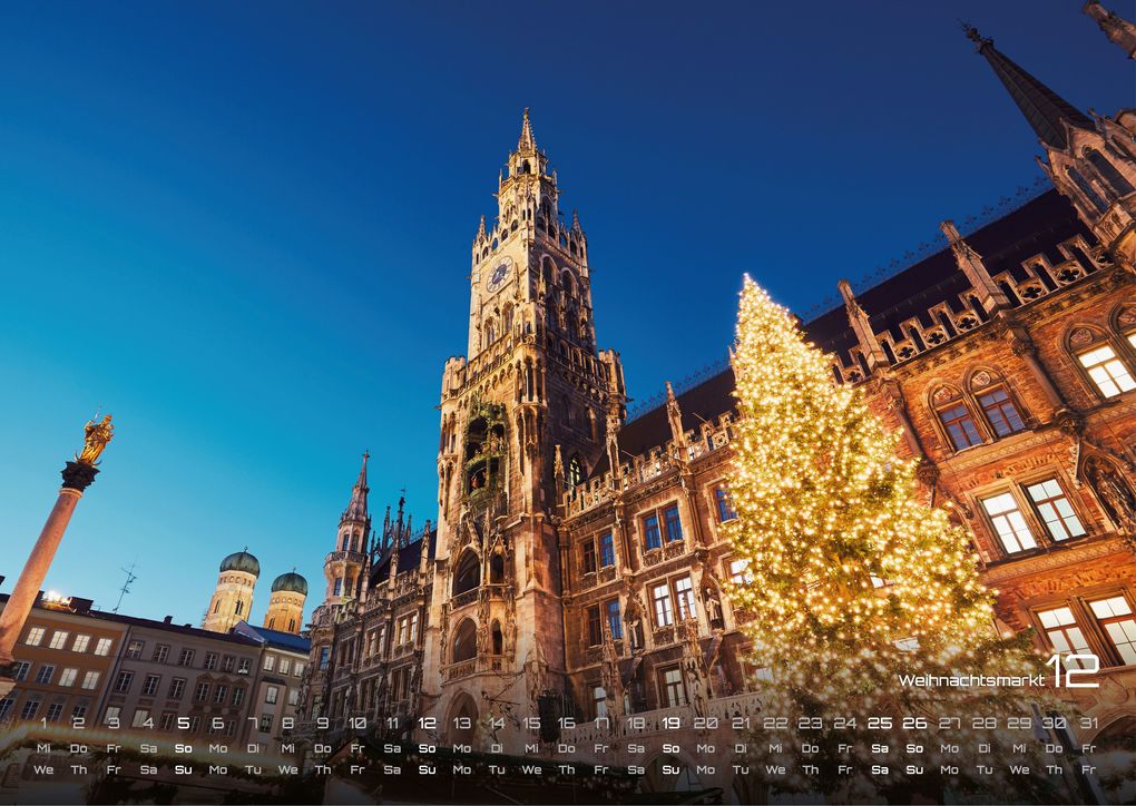 Weitere Ansicht: München - Zwischen Alpenblick und Altstadtflair - 2027 - Kalender DIN A3