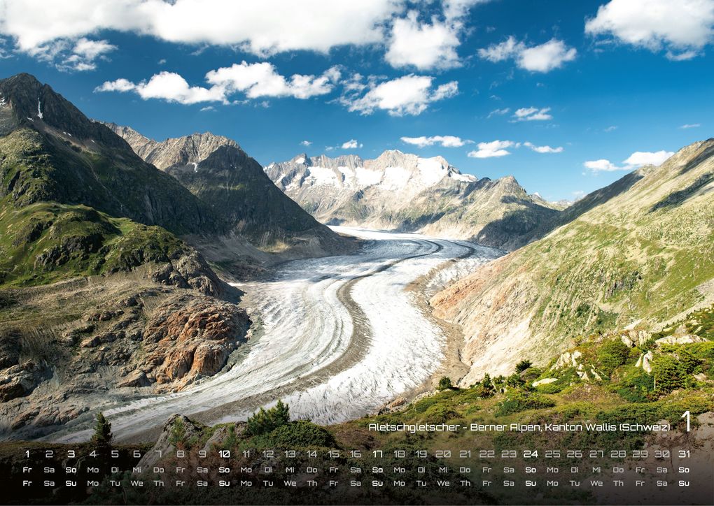 Weitere Ansicht: Die Alpen - dem Himmel so nah - 2027 - Kalender DIN A3