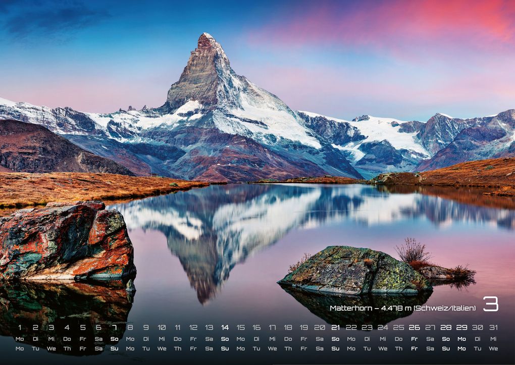 Weitere Ansicht: Die Alpen - dem Himmel so nah - 2027 - Kalender DIN A3