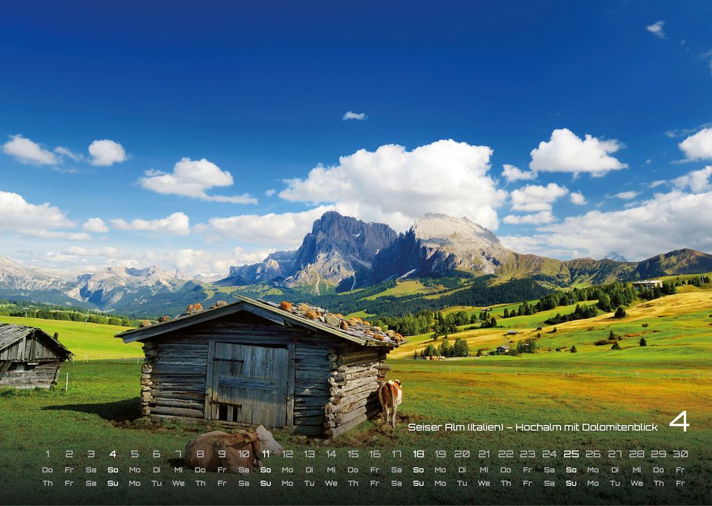 Weitere Ansicht: Die Alpen - dem Himmel so nah - 2027 - Kalender DIN A3