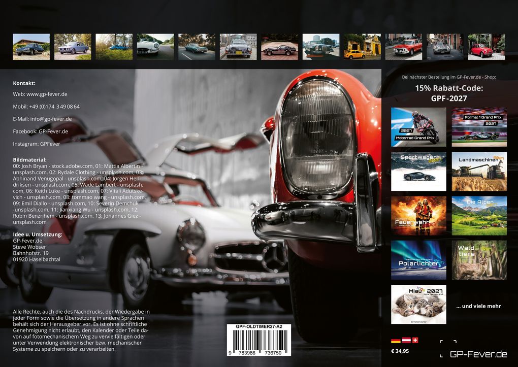 Weitere Ansicht: Oldtimer - OLDIES BUT GOLDIES - 2027 - Kalender DIN A2