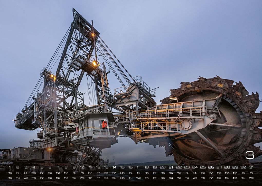 Weitere Ansicht: Baumaschinen - gigantische Bauhelfer - 2027 - Kalender DIN A2