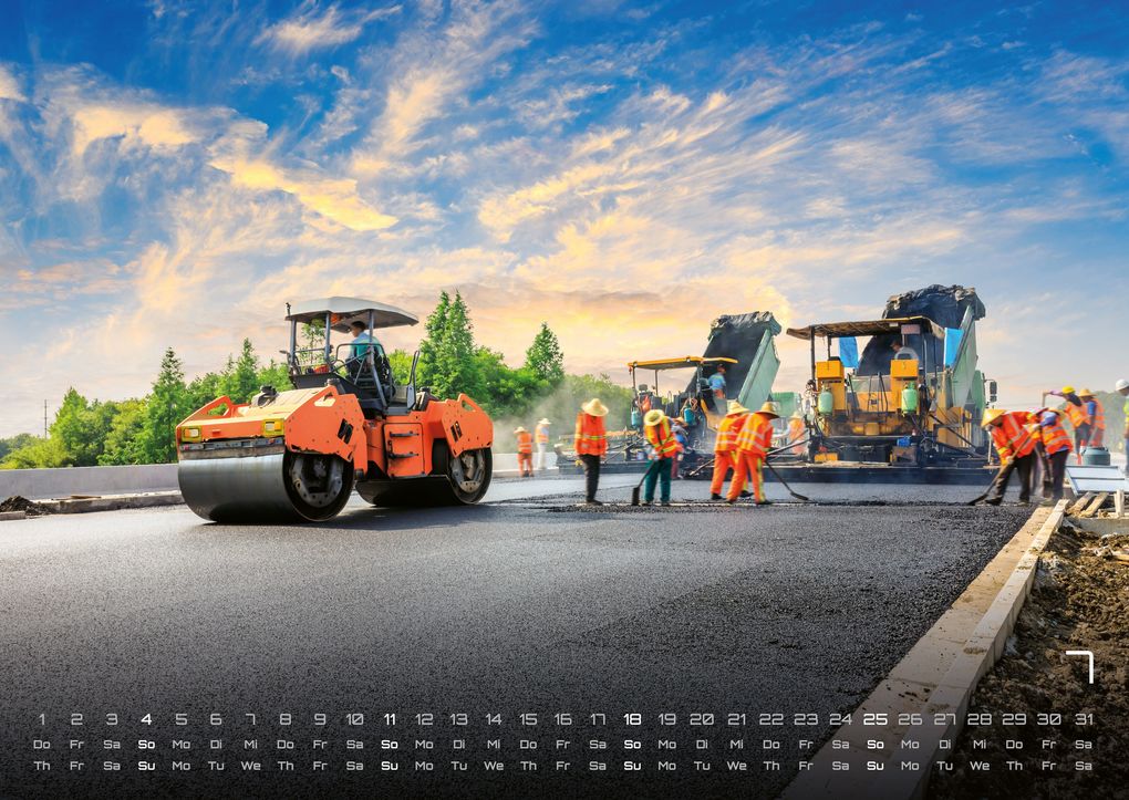 Weitere Ansicht: Baumaschinen - gigantische Bauhelfer - 2027 - Kalender DIN A2