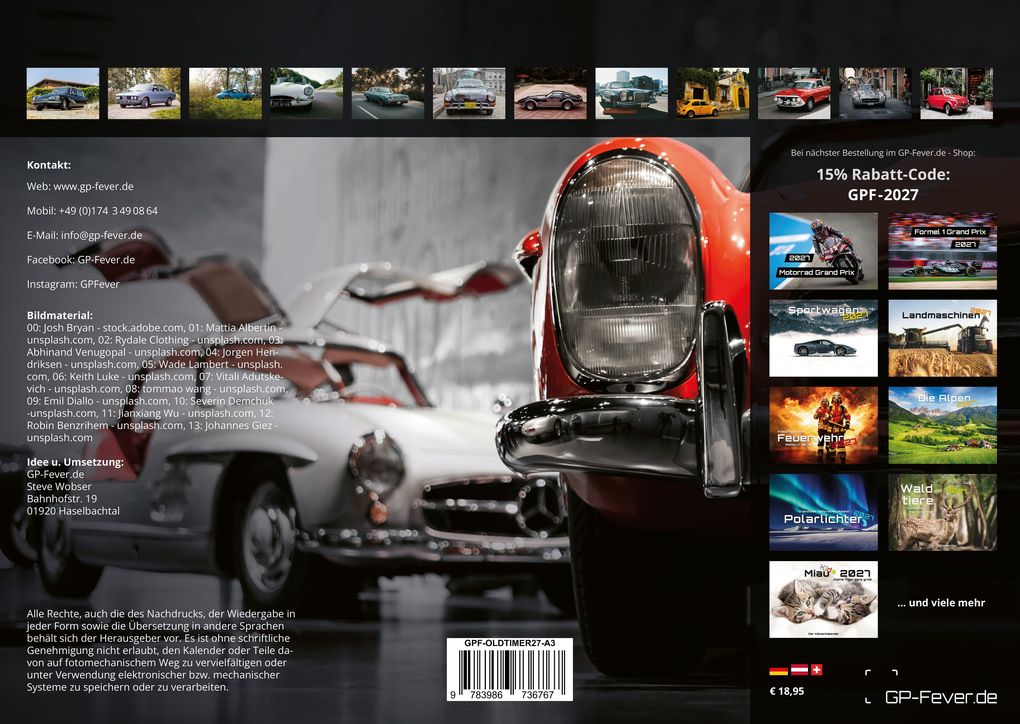 Weitere Ansicht: Oldtimer - OLDIES BUT GOLDIES - 2027 - Kalender DIN A3