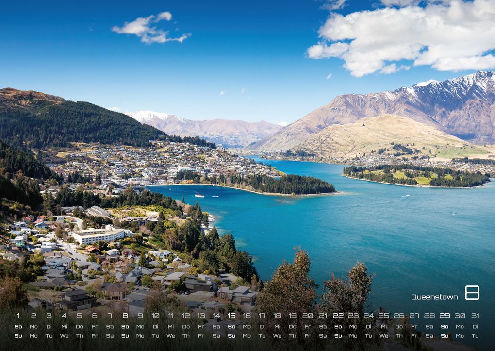 Weitere Ansicht: Neuseeland - Das Land der langen weißen Wolke - 2027 - Kalender DIN A2