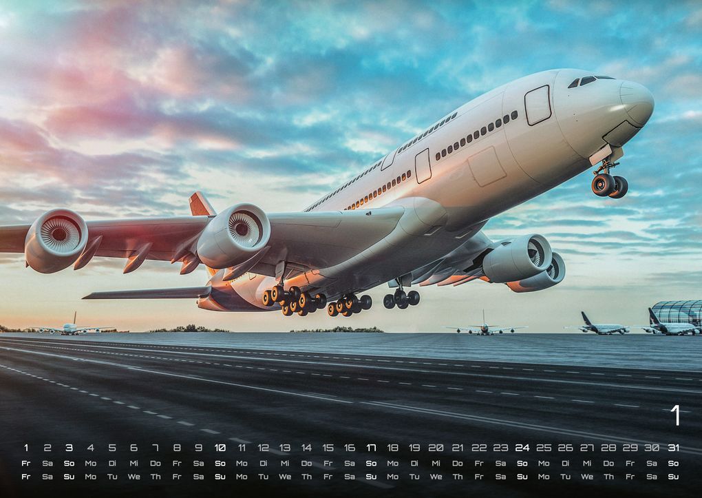 Weitere Ansicht: Planes - Über den Wolken - Flugzeuge - 2027 - Kalender DIN A2