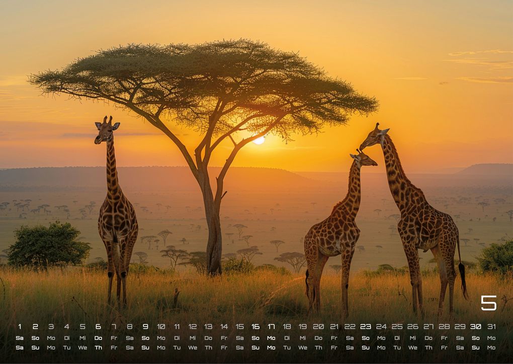 Weitere Ansicht: Afrikas Tierwelt - Der Tierkalender - 2027 - Kalender DIN A3