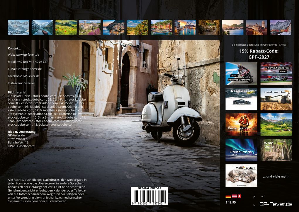 Weitere Ansicht: Italien - La Dolce Vita - 2027 - Kalender DIN A3