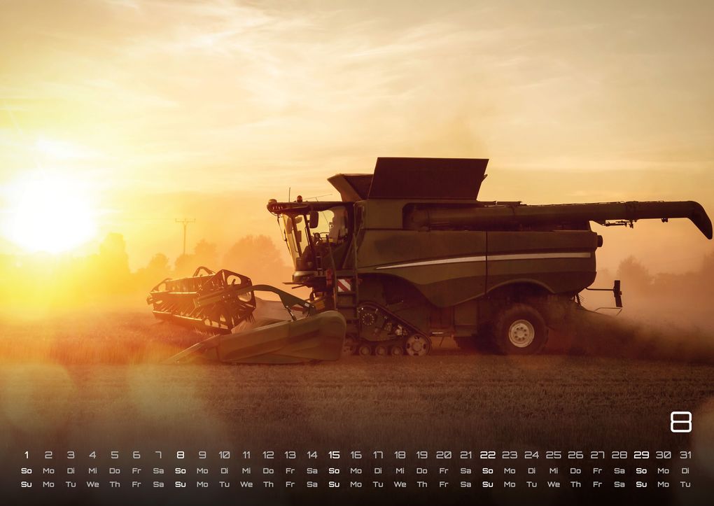 Weitere Ansicht: Landmaschinen - Traktor - 2027 - Kalender DIN A2