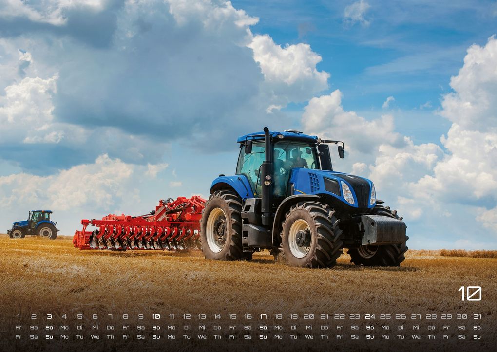 Weitere Ansicht: Landmaschinen - Traktor - 2027 - Kalender DIN A2