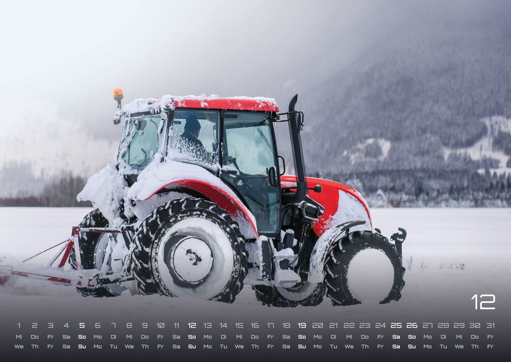Weitere Ansicht: Landmaschinen - Traktor - 2027 - Kalender DIN A2