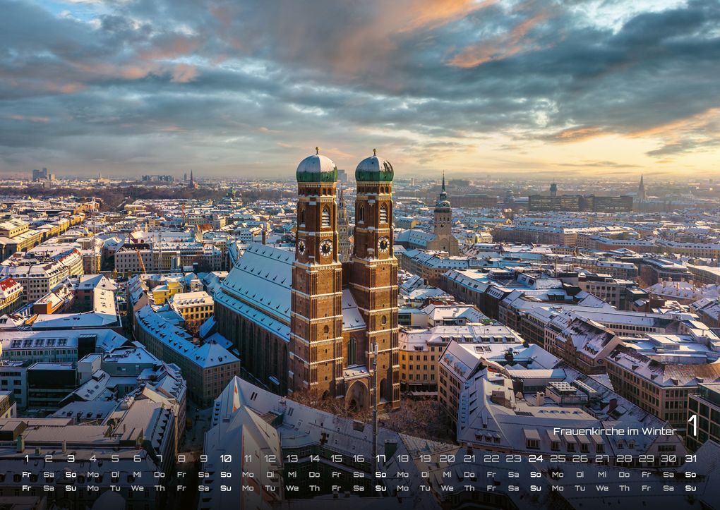 Weitere Ansicht: München - Zwischen Alpenblick und Altstadtflair - 2027 - Kalender DIN A2