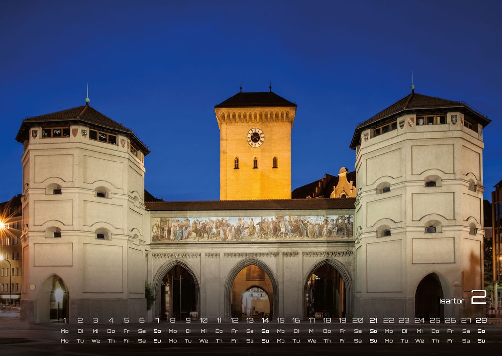 Weitere Ansicht: München - Zwischen Alpenblick und Altstadtflair - 2027 - Kalender DIN A2