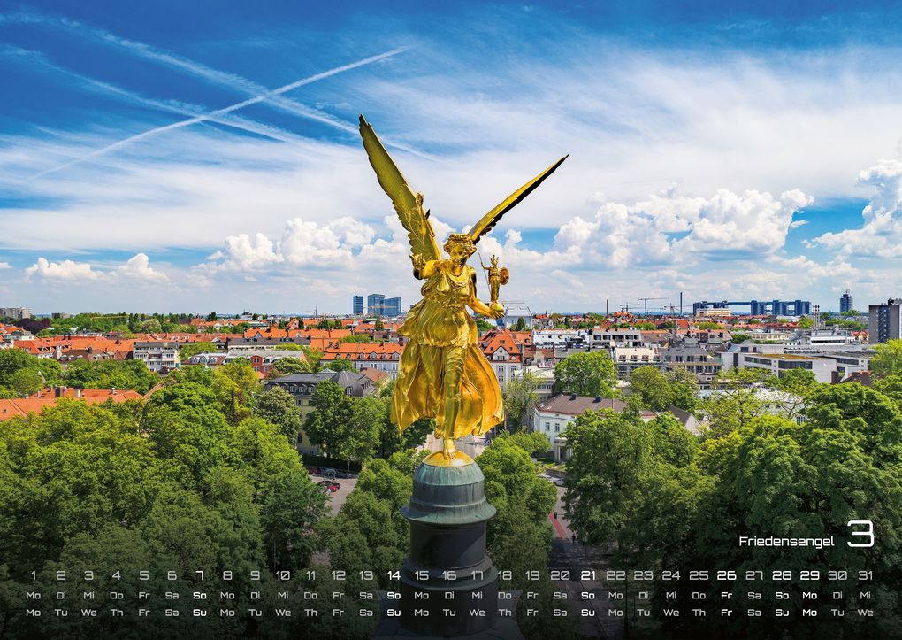 Weitere Ansicht: München - Zwischen Alpenblick und Altstadtflair - 2027 - Kalender DIN A2