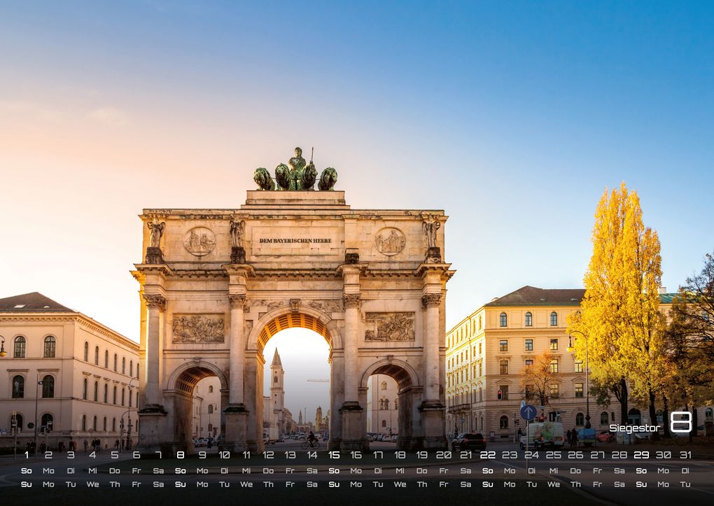 Weitere Ansicht: München - Zwischen Alpenblick und Altstadtflair - 2027 - Kalender DIN A2