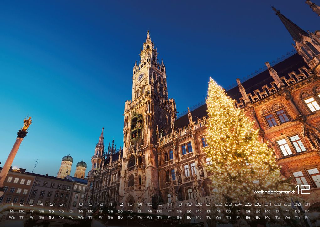 Weitere Ansicht: München - Zwischen Alpenblick und Altstadtflair - 2027 - Kalender DIN A2