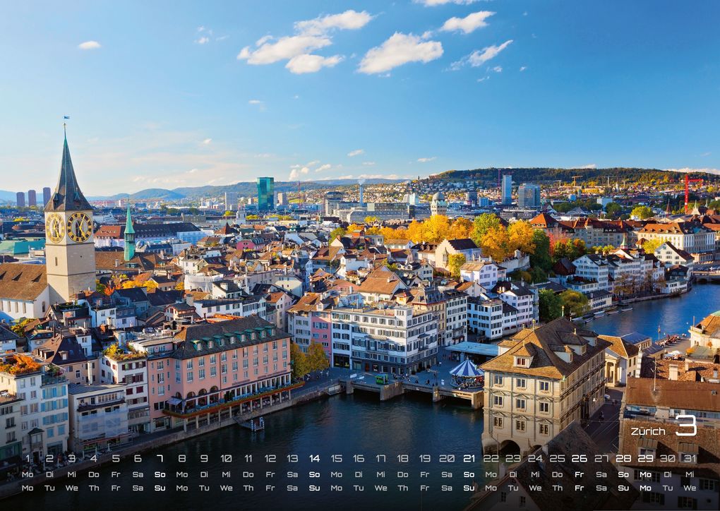 Weitere Ansicht: Schweiz - 2027 - Kalender DIN A3